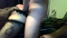 Danish Crossdresser's First Time Blowjob, Finished With Anal
