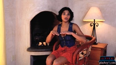 Hot Indian babe Angel Constance outdoor
