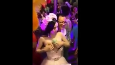 Chinese Charity Boobs Squeeze