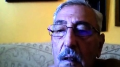 grandpa stroke on webcam