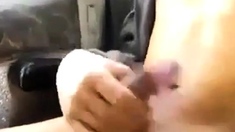 Boy's Hidden Wank in Public Bus