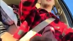 In the car horny