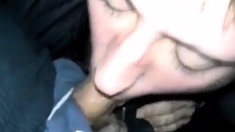 Twink Sucking Cock At The Truck Stop With Cim And Swallow
