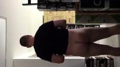 Sissy Showing Off Ass At Work