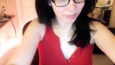 Missbella__ Bellabrookz Red Shirt Black Thong
