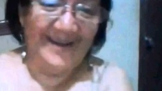 Ecuadorian Granny Watching My Cock