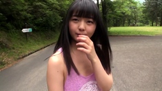 Hot Asian Chick Outdoor Masturbation