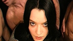 Brunette hardcore blowjob