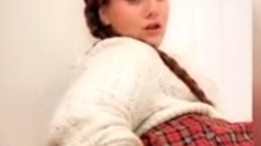 Brunette Amateur Self Fisting