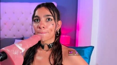 Cute amateur webcam teen girl toying pussy on webcam