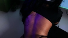 Perfect ass brunette sucing and banging POV