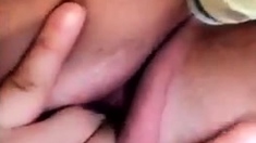 Close up solo beauty toying ass