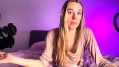 Blonde Teen Solo Masturbating On Webcam