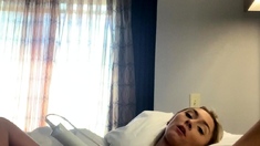 Beautiful Sonya having a horny solo toy masturbation