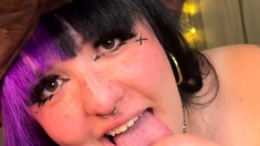 Hot Brunette Girlfriend POV Blowjob