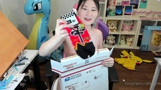 Amateur asian teen licks ass and sucks cock