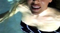Amateur blondie solo anal masturbation