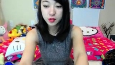 POV close up asian gf blowjob