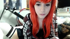 Lewd amateur brunette teen meg davis webcam masturbation