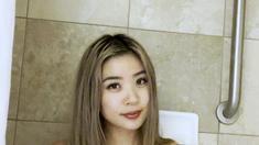 Curly Blonde Teen Records Solo Dildo Masturbation More at