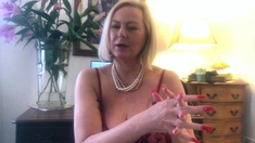Blonde MILF with Big Boobs Playing Cam Free Porn