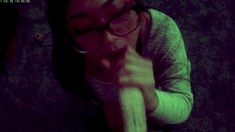 Pov homemade amateur facial cumshot and blowjob