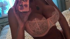 Big boobs milf masturbates with her dildo