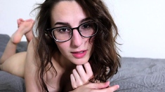 Cute blonde teen Lindsey solo toying pussy and ass
