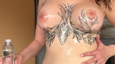 Leann amateur beautiful brunette with big boobs