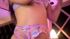 Cute brunette amateur babe sosha masturbating