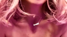 Blonde teen vicki toy fuck her shave sex holes