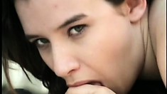 Lusty Young Brunette Wants To Take In This Midget's Hard Dick