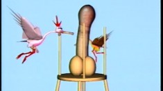 Kinky sex adventures of animated gay men with enormous shlongs