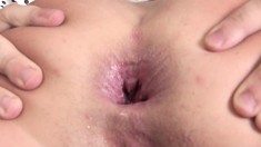 Bodacious Brunette Teen Has Her Hung Boyfriend Deeply Fucking Her Ass