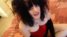 Busty emo punk girl sucks till he cums