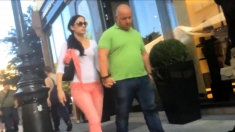 Braless Sexy Girl Outdoor With Bf