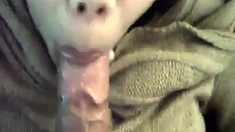 Asian Teen With Nice Lips Sucks Him