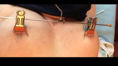 Slave Nippel Breast Torture Stretching Needle