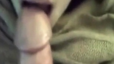 Asian Japanese Girlfriend Cum Facial Blowjob